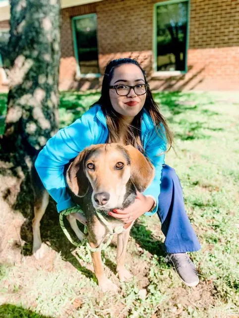 jailene with dog